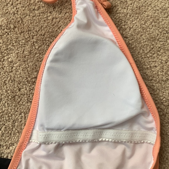 NWT Cupshe One-piece Pink & Black Halter Swimsuit ☀️ - Picture 8 of 10